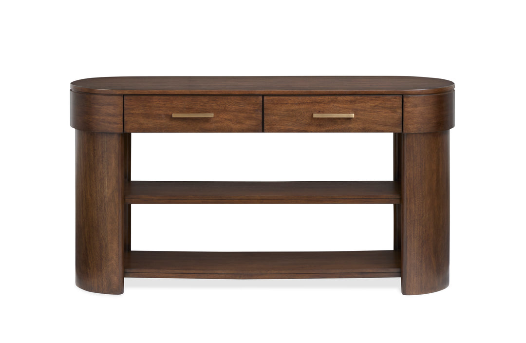 Holloway Toasted Almond Oval Sofa Table - T6501-77