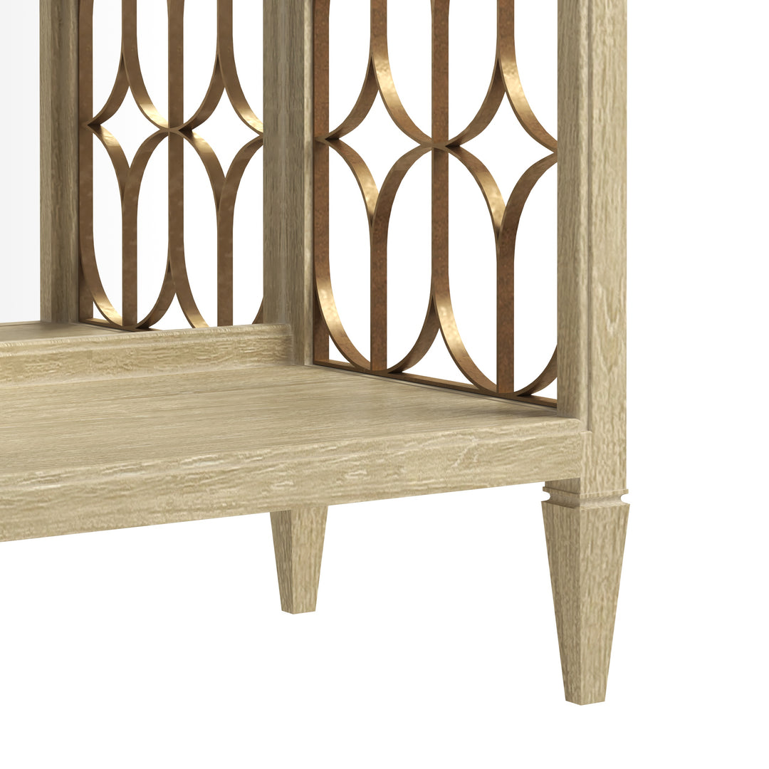 Eave Etagere/Bookcase-Sundrench Oak