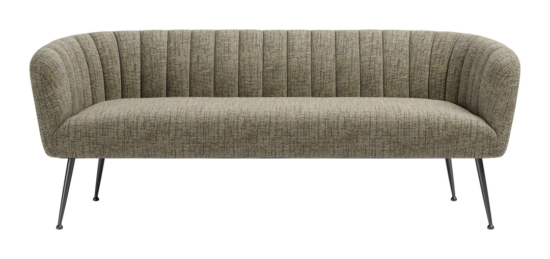 Deco Sofa Green Tweed