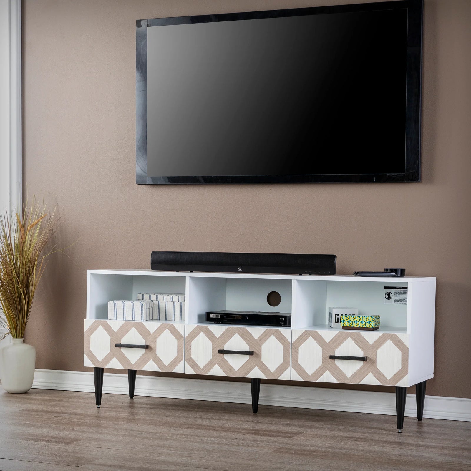 SEI Furniture Eltisley TV Stand with Storage MEDIA + TV STANDS