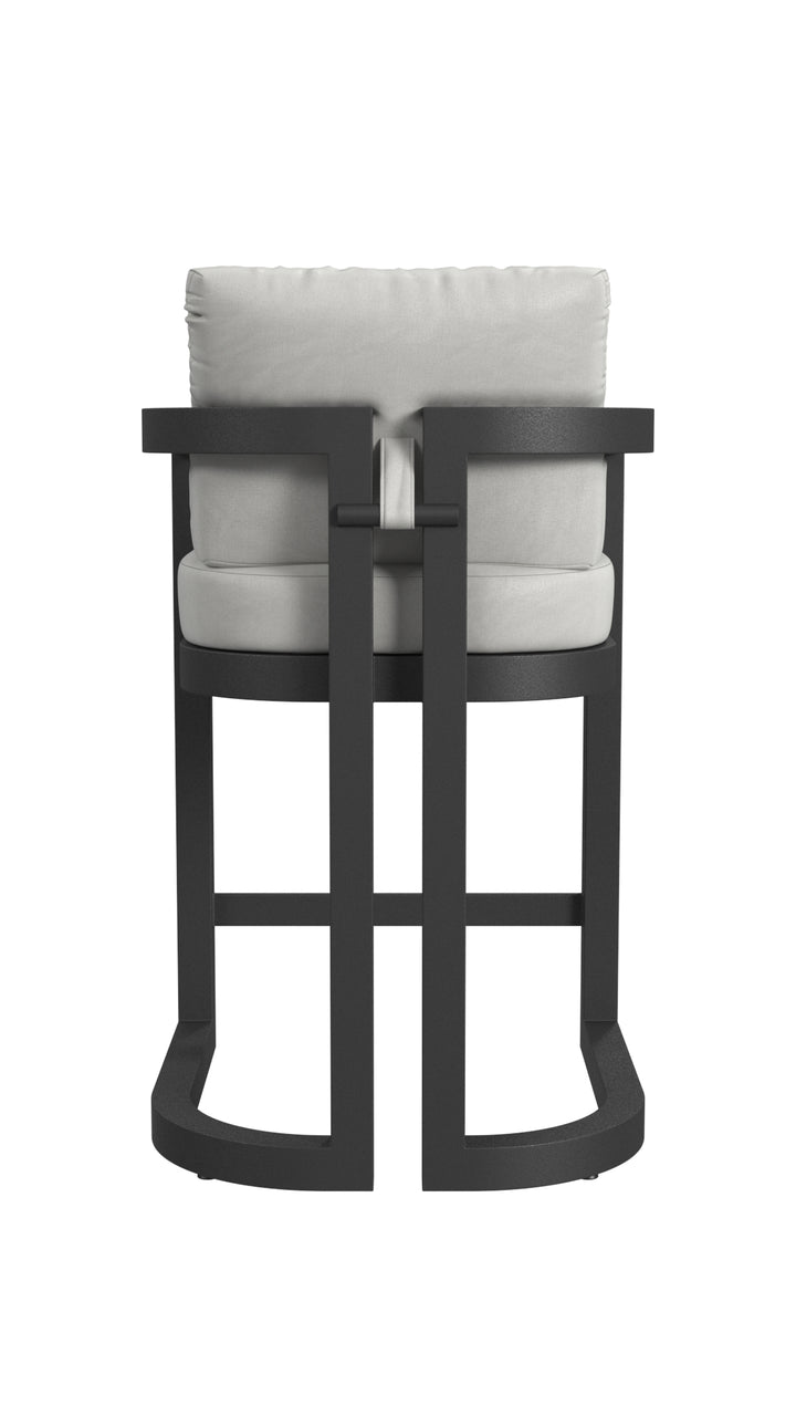 Malibu Barstool in Cast Silver, No Welt