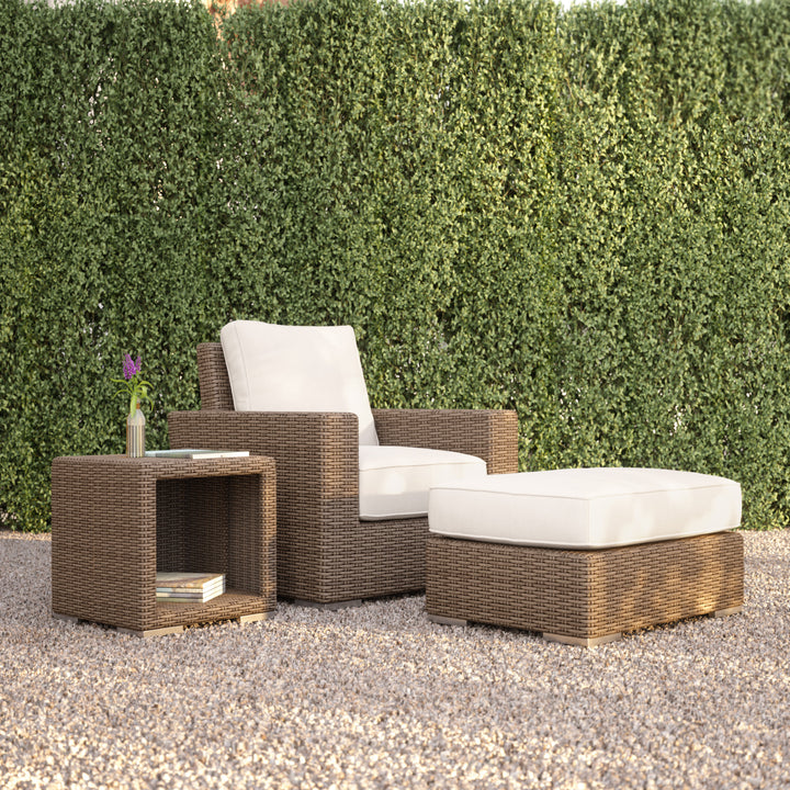 Coronado Club Chair in Canvas Skyline w/ Self Welt