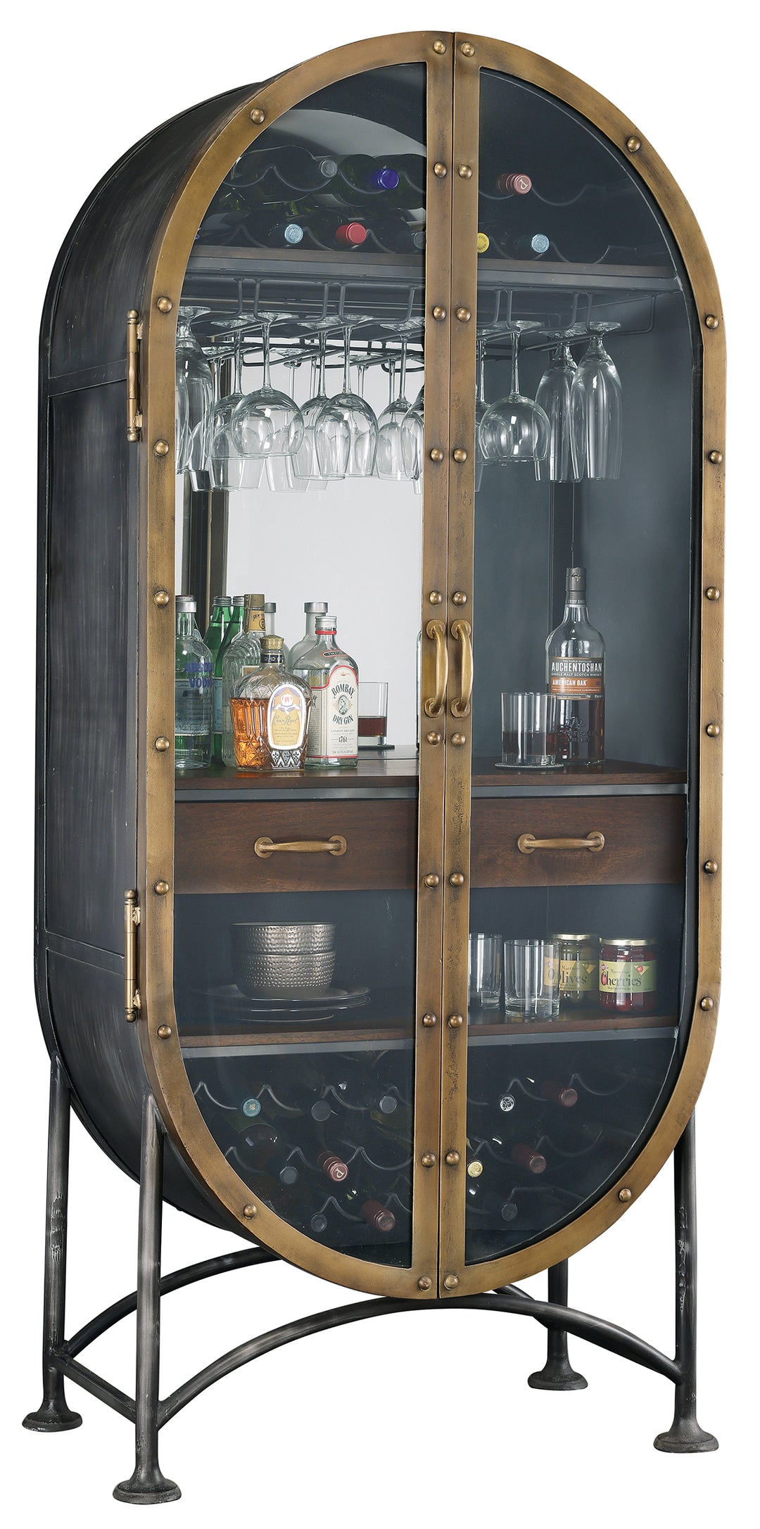 American Home Furniture | Howard Miller - Boilermaker Wine & Bar Cabinet