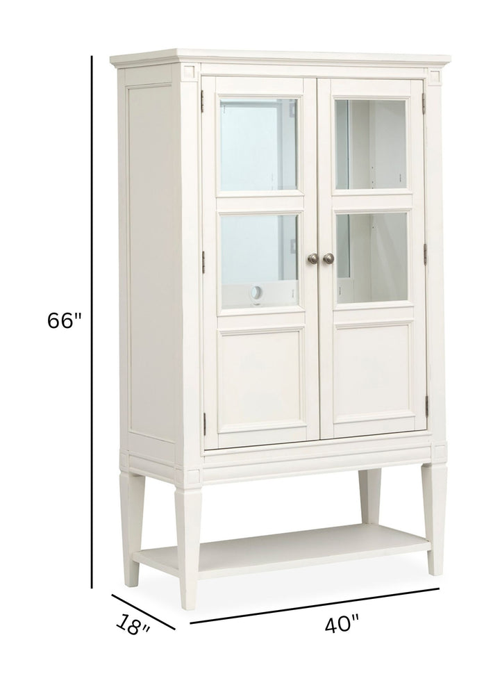 Willowbrook Egg Shell White Display Cabinet - D5324-08