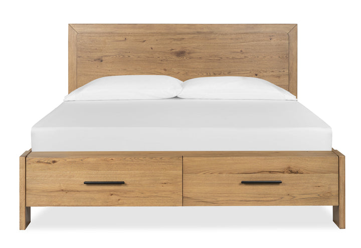 Davenport Rustic Caramel Panel Storage Bed