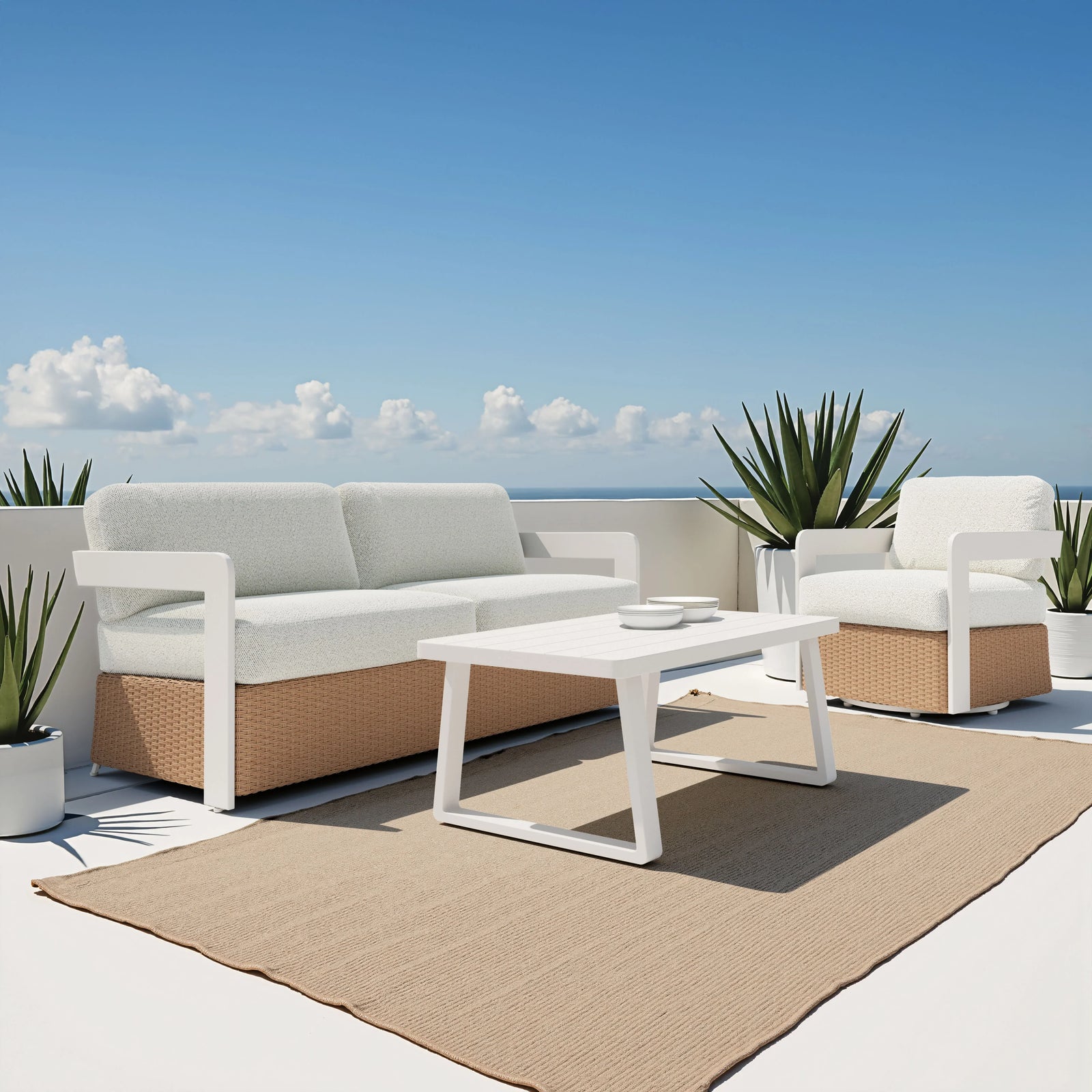 Zuo Welt Coffee Table White COFFEE TABLES