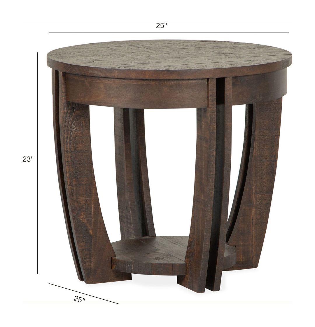 Lyndale Nutmeg Round End Table - T5391-05