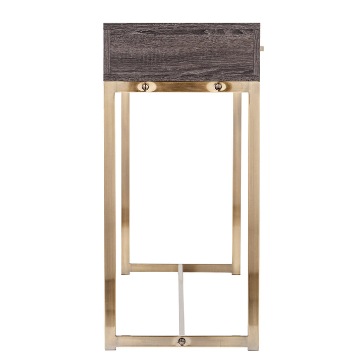 Akmonton Long Console Table w/ Storage - AmericanHomeFurniture