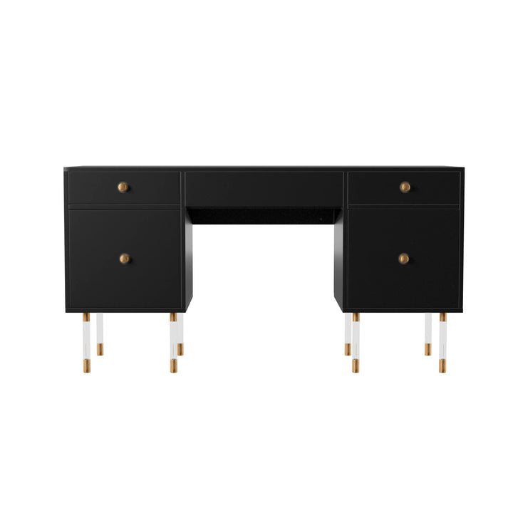 Holly & Martin Helston Black Writing Desk - AmericanHomeFurniture