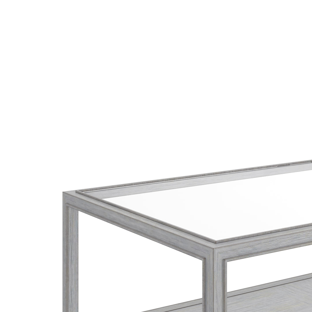 Glaze Rec Cktl Table-Vintage Blue