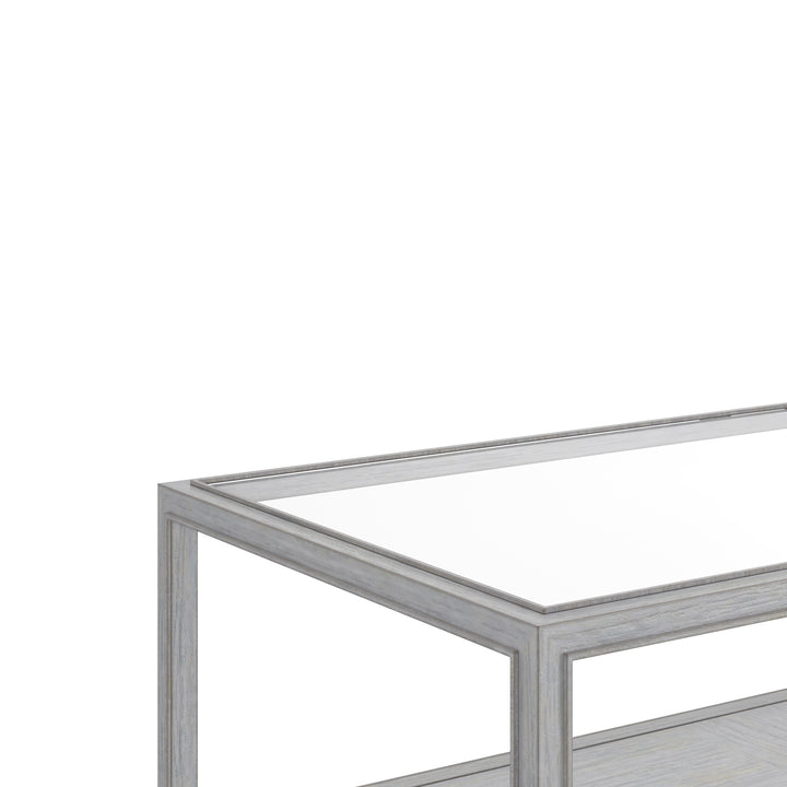 Glaze Rec Cktl Table-Vintage Blue