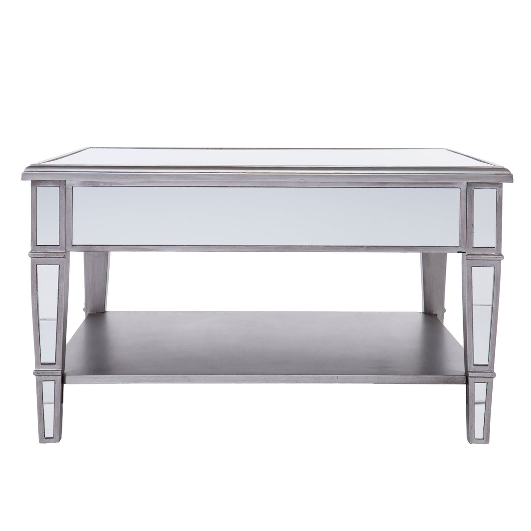American Home Furniture | SEI Furniture - Wedlyn Square Mirrored Coffee Table