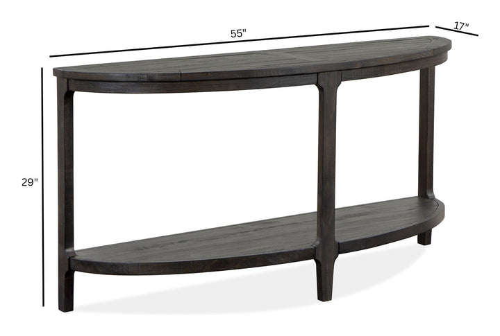 Boswell Peppercorn Demilune Sofa Table - T5263-75