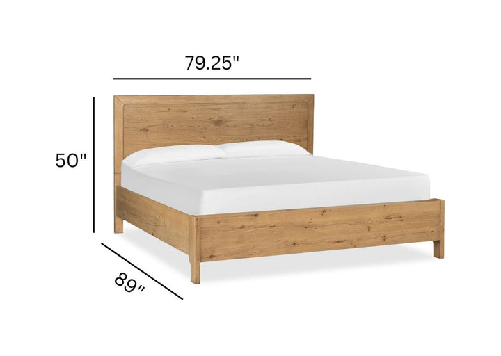 Davenport Rustic Caramel King Panel Bed - B6309-64