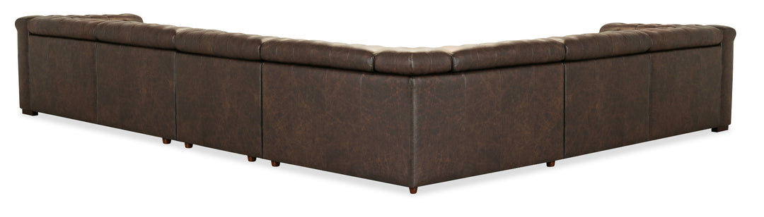 132.00"D x 168.25"W x 28.75"H/Brown