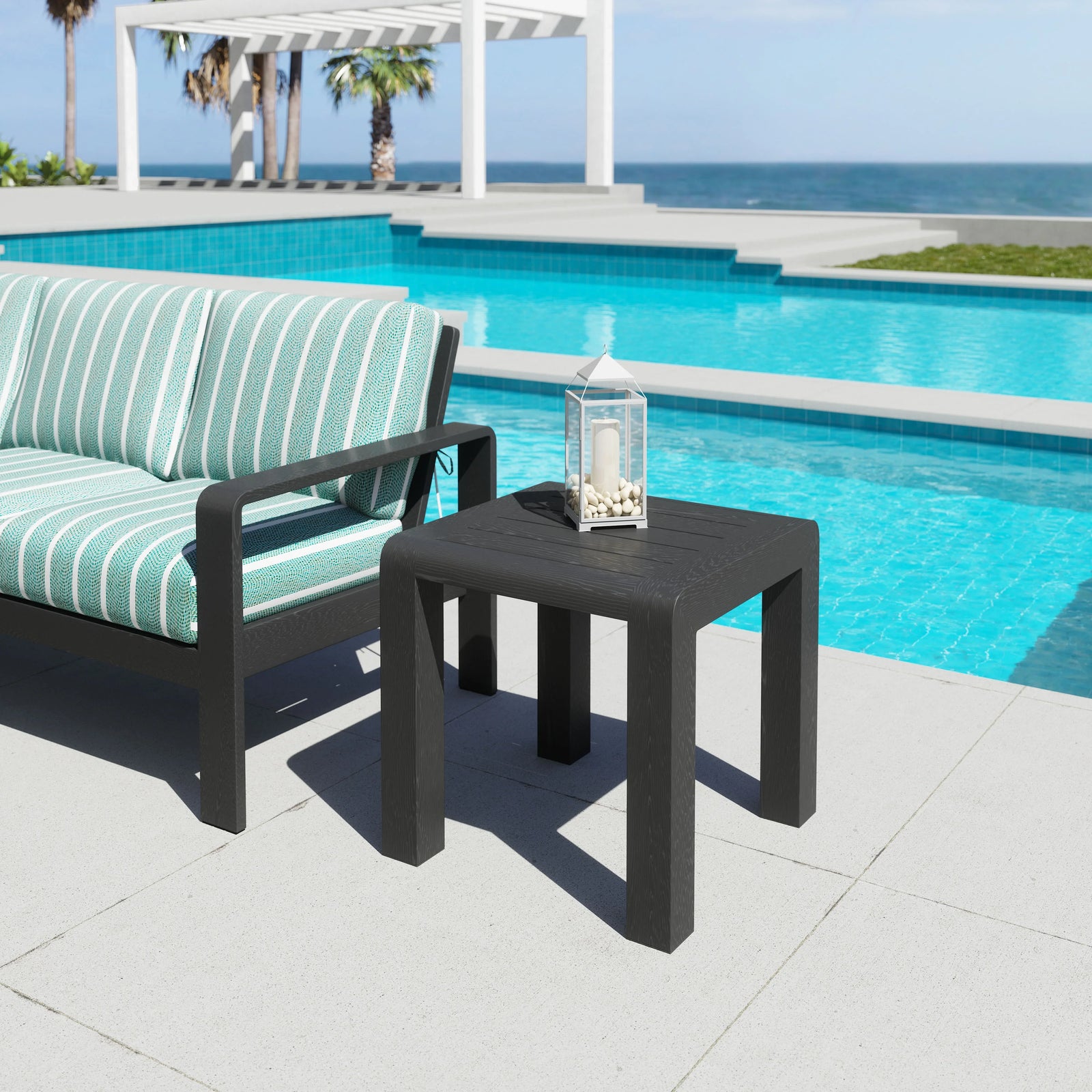 Zuo Rolig Side Table Black ACCENT TABLES