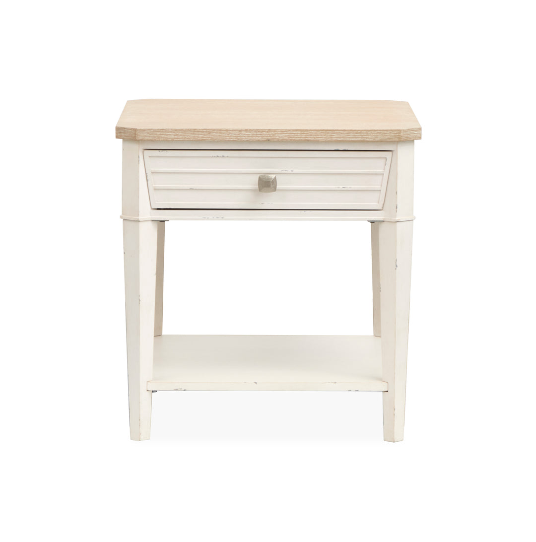 Echo Isles Sea Pearl And Driftwood Rectangular End Table - T6310-03