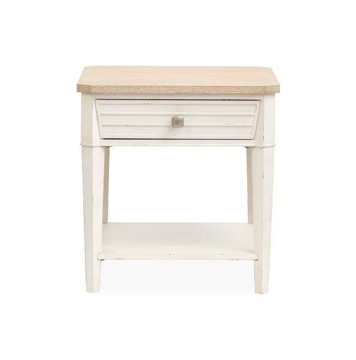 Echo Isles Sea Pearl And Driftwood Rectangular End Table - T6310-03