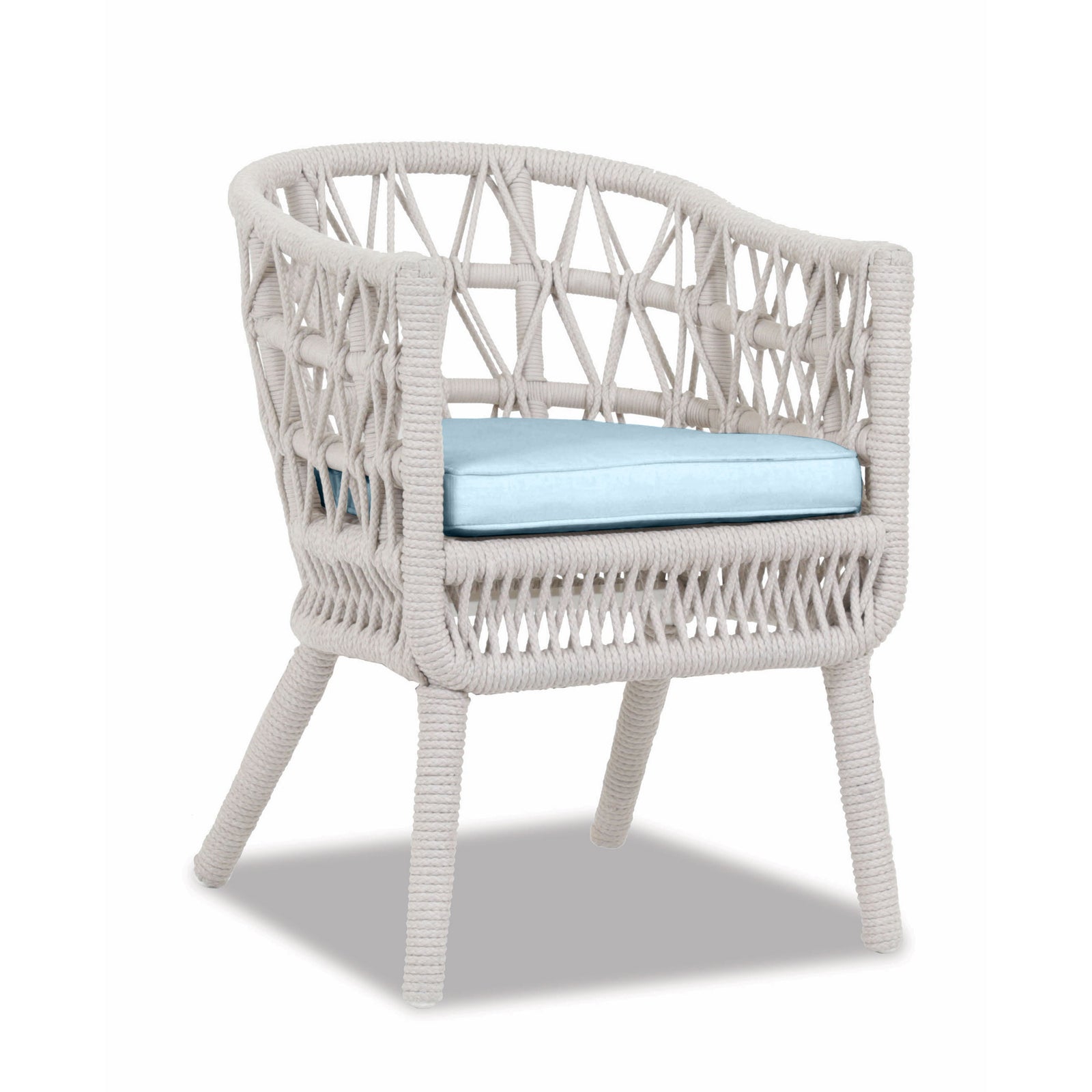 Dana Rope Dining Chair in Canvas Skyline w/ Self Welt