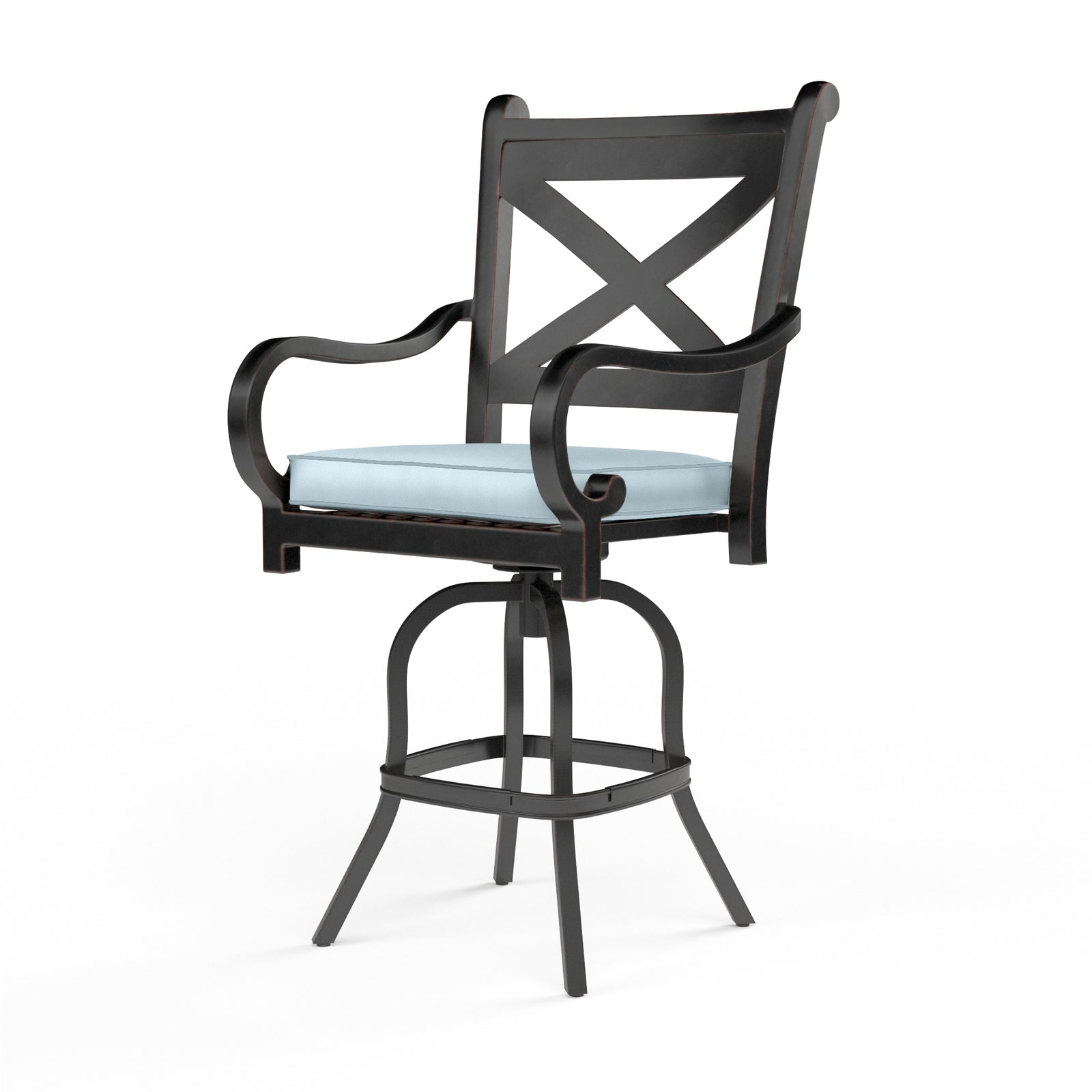 Monterey Barstool in Canvas Skyline w/ Self Welt