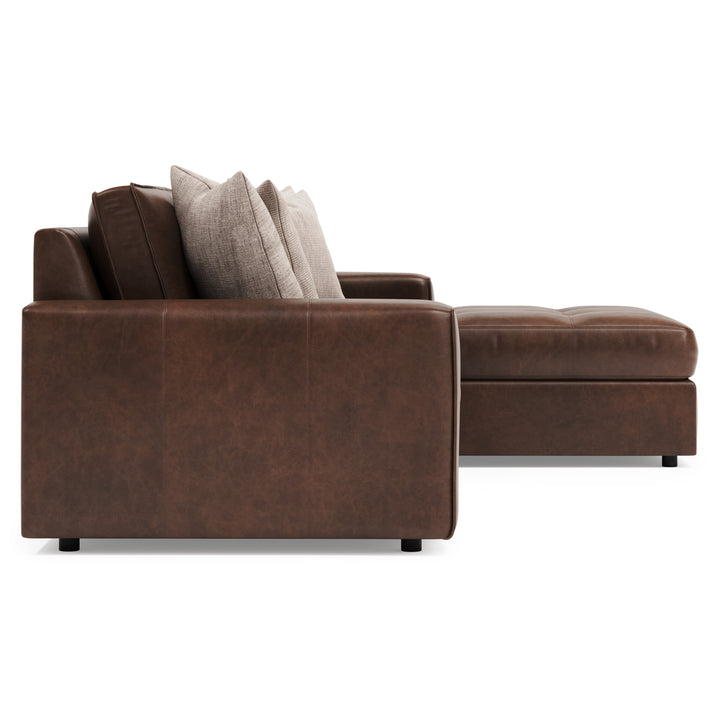 Nest Leather Sectional Right