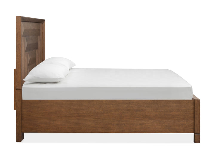 Callisto Bourbon Brown King Panel Storage Bed - B6396-64A