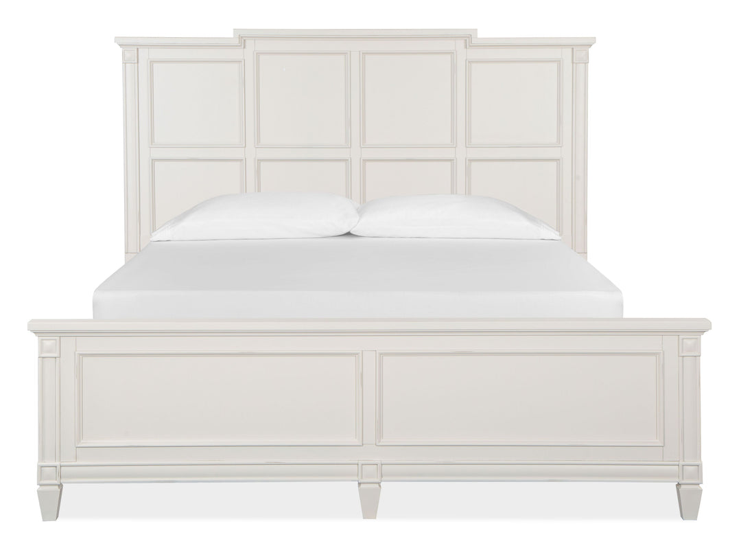 Willowbrook Egg Shell White California King Panel Bed - B5324-74