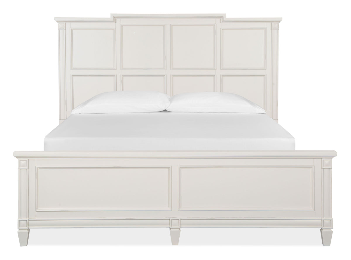 Willowbrook Egg Shell White California King Panel Bed - B5324-74