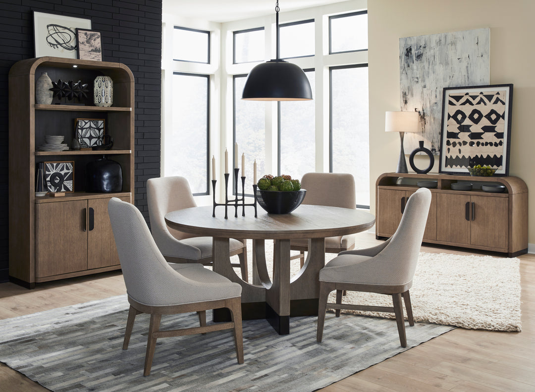 Tristan Swiss Coffee 60" Round Dining Table - D5878-23