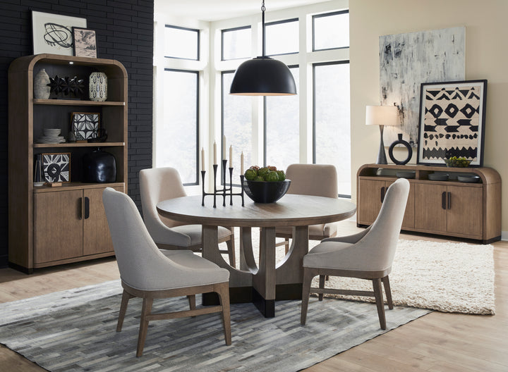 Tristan Swiss Coffee 60" Round Dining Table - D5878-23