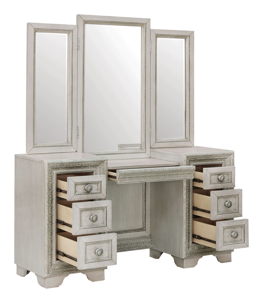 Camila Creamy White Vanity With Mirror - P269-BR-K11