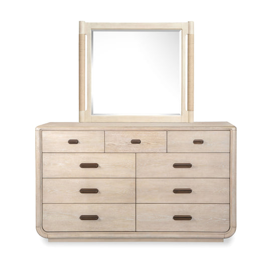 Sunset Cove Sanibel Brown Drawer Dresser With Landscape Mirror - B5783-2140