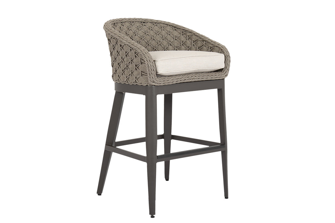 American Home Furniture | Sunset West - Marbella Barstool in Echo Ash w/ Self Welt