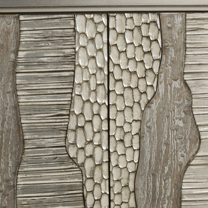 River's Edge Silver Credenza