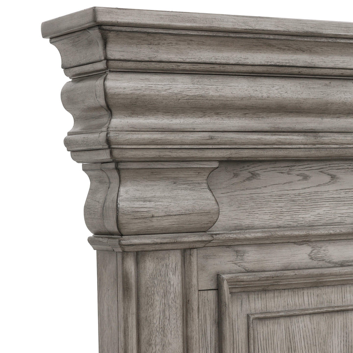 Madison Ridge Queen Panel Bed with Blanket Chest Footboard - AmericanHomeFurniture