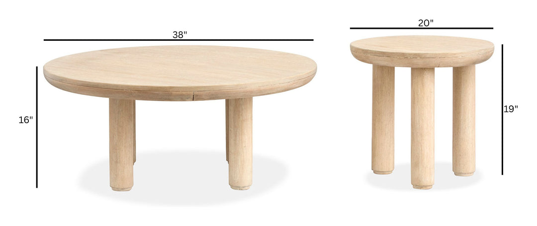 Sunset Cove Sanibel Brown Nesting Cocktail Table With Casters - T5783-52