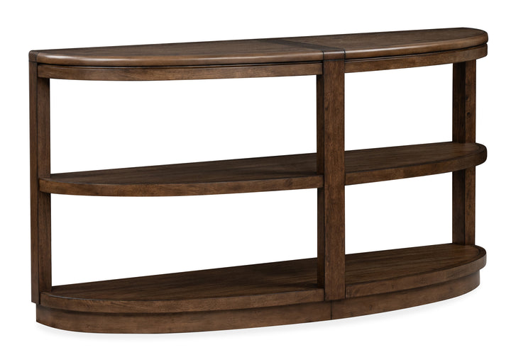 Connolly Brown Demilune Sofa Table - T6499-75