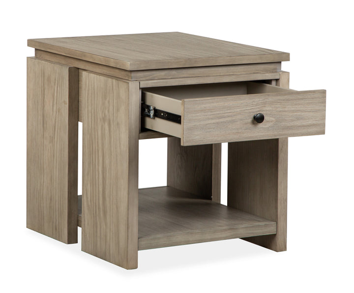 Conrad Stone Harbor Grey Rectangular End Table - T5865-03