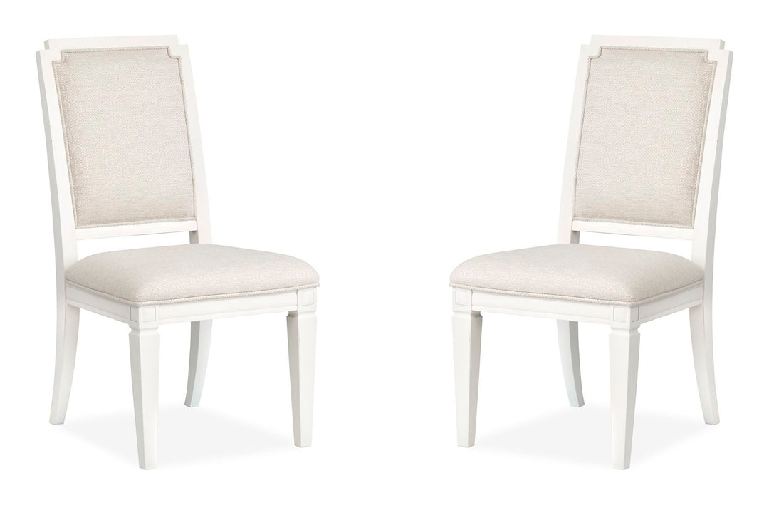 Willowbrook Egg Shell White Upholstered Side Chair - Set of 2 - D5324-63
