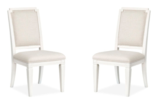 Willowbrook Egg Shell White Upholstered Side Chair - Set of 2 - D5324-63