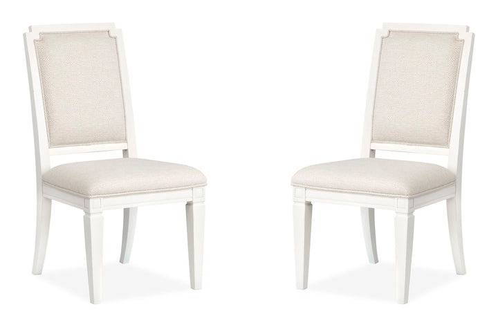 Willowbrook Egg Shell White Upholstered Side Chair - Set of 2 - D5324-63