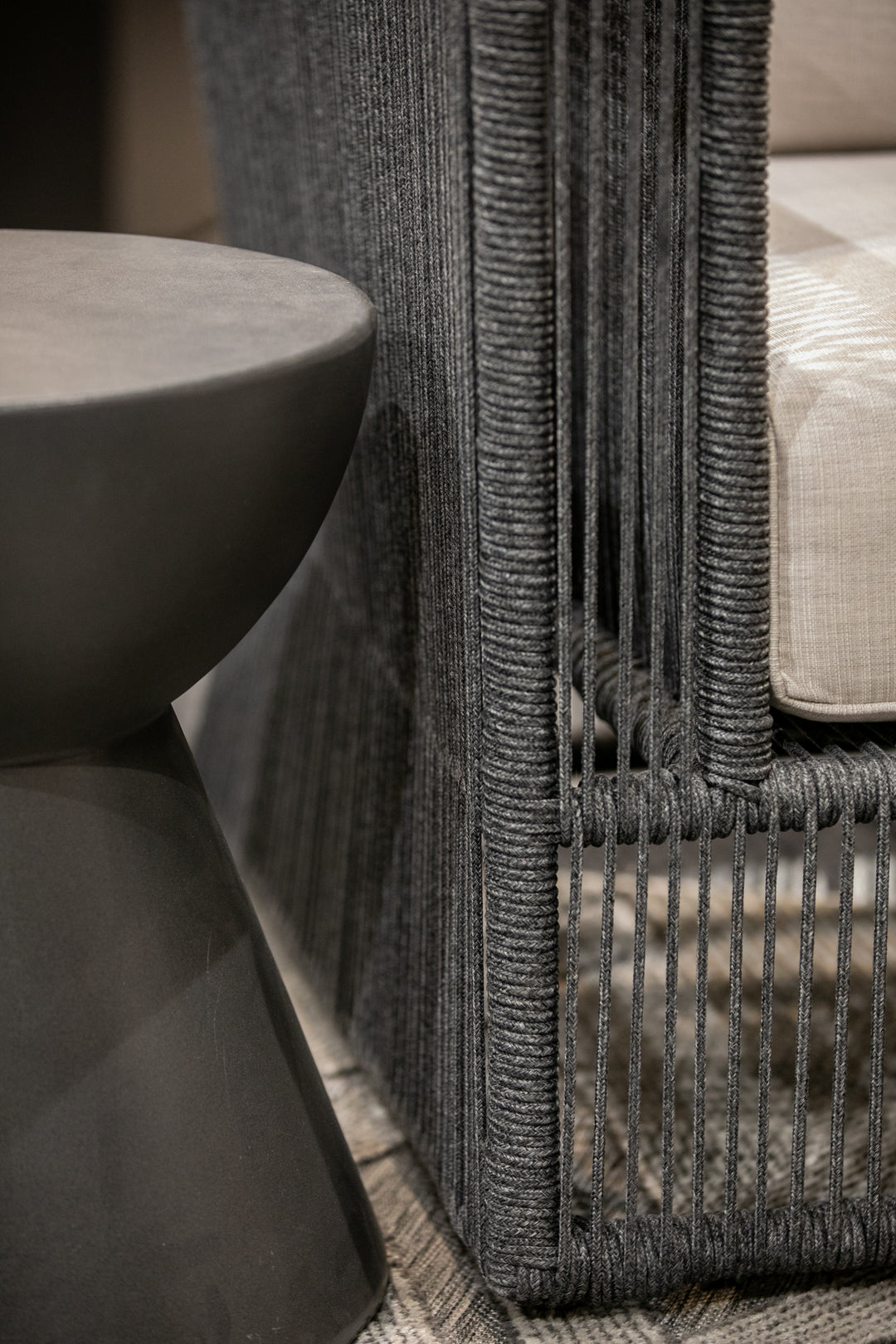 Milano Sofa in Dupione Celeste w/ Self Welt