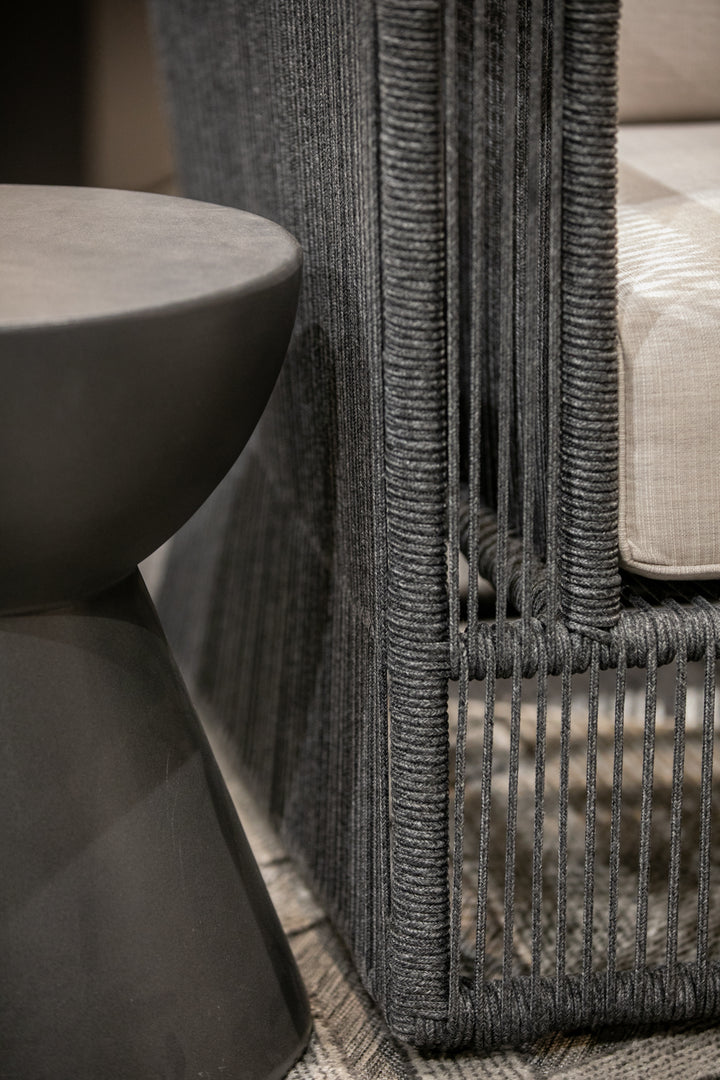 Milano Sofa in Dupione Celeste w/ Self Welt
