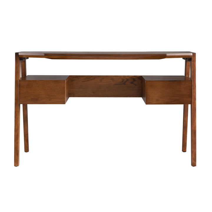 American Home Furniture | SEI Furniture - Clyden Midcentury Modern Writing Desk w/ Storage