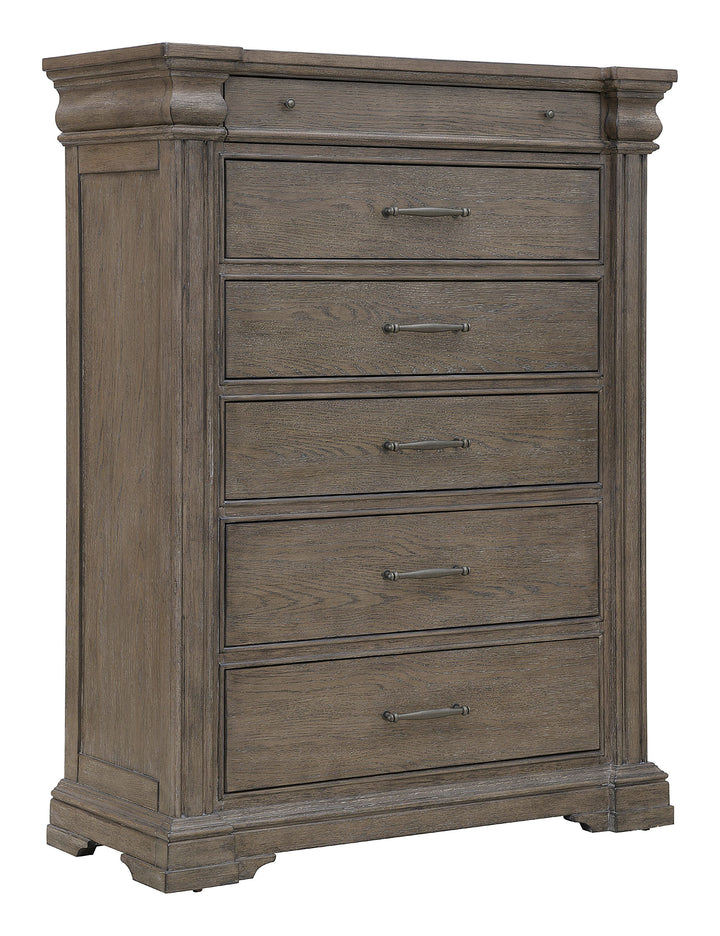 Madison Ridge Natural Bark 6 Drawer Chest - P413124