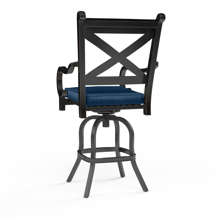 Monterey Counter Stool in Spectrum Indigo w/ Self Welt