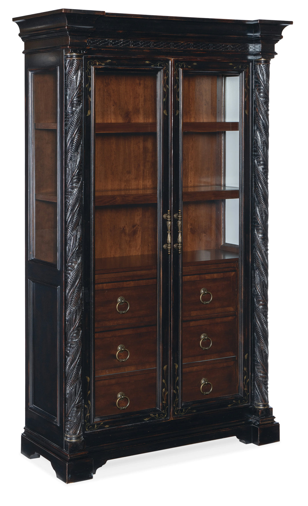 American Home Furniture Hooker Furniture Charleston Display Cabinet