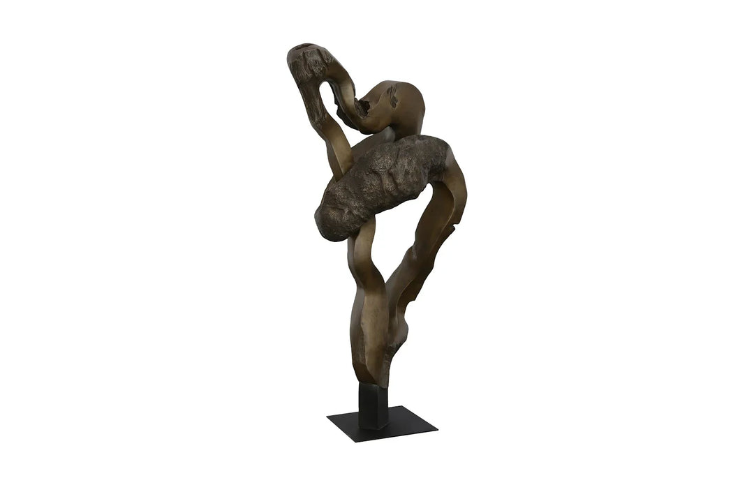American Home Furniture Phillips Collection Cast Teak Root Sculpture
