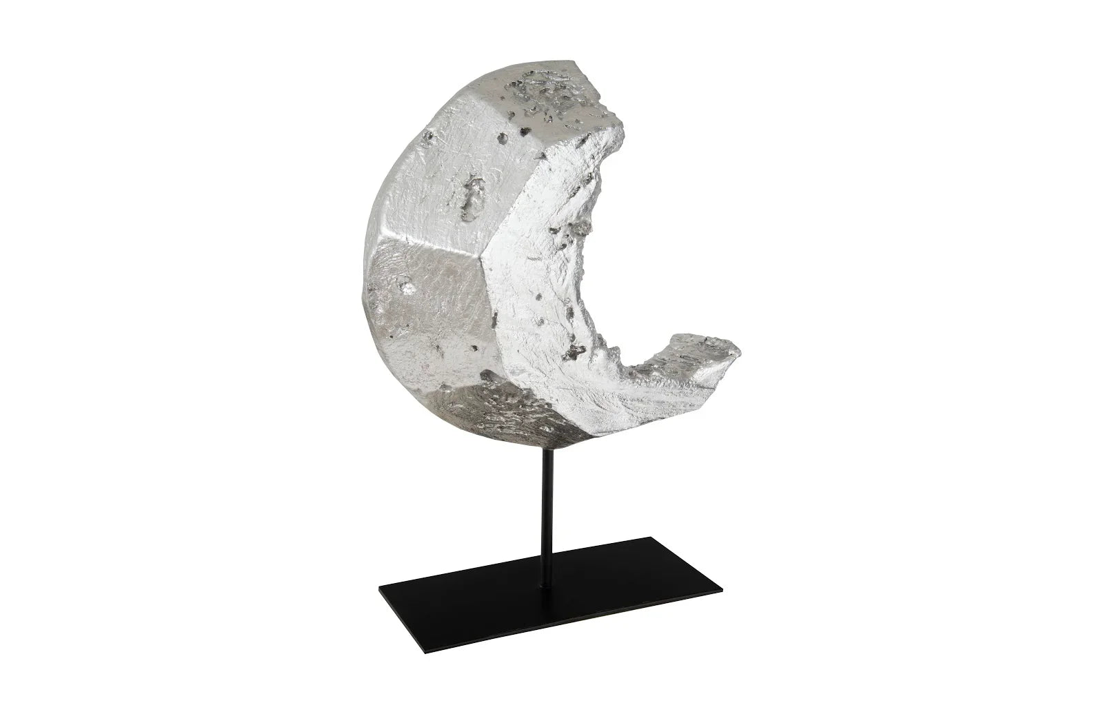 American Home Furniture Phillips Collection Cast Eroded Wood Circle on Stand