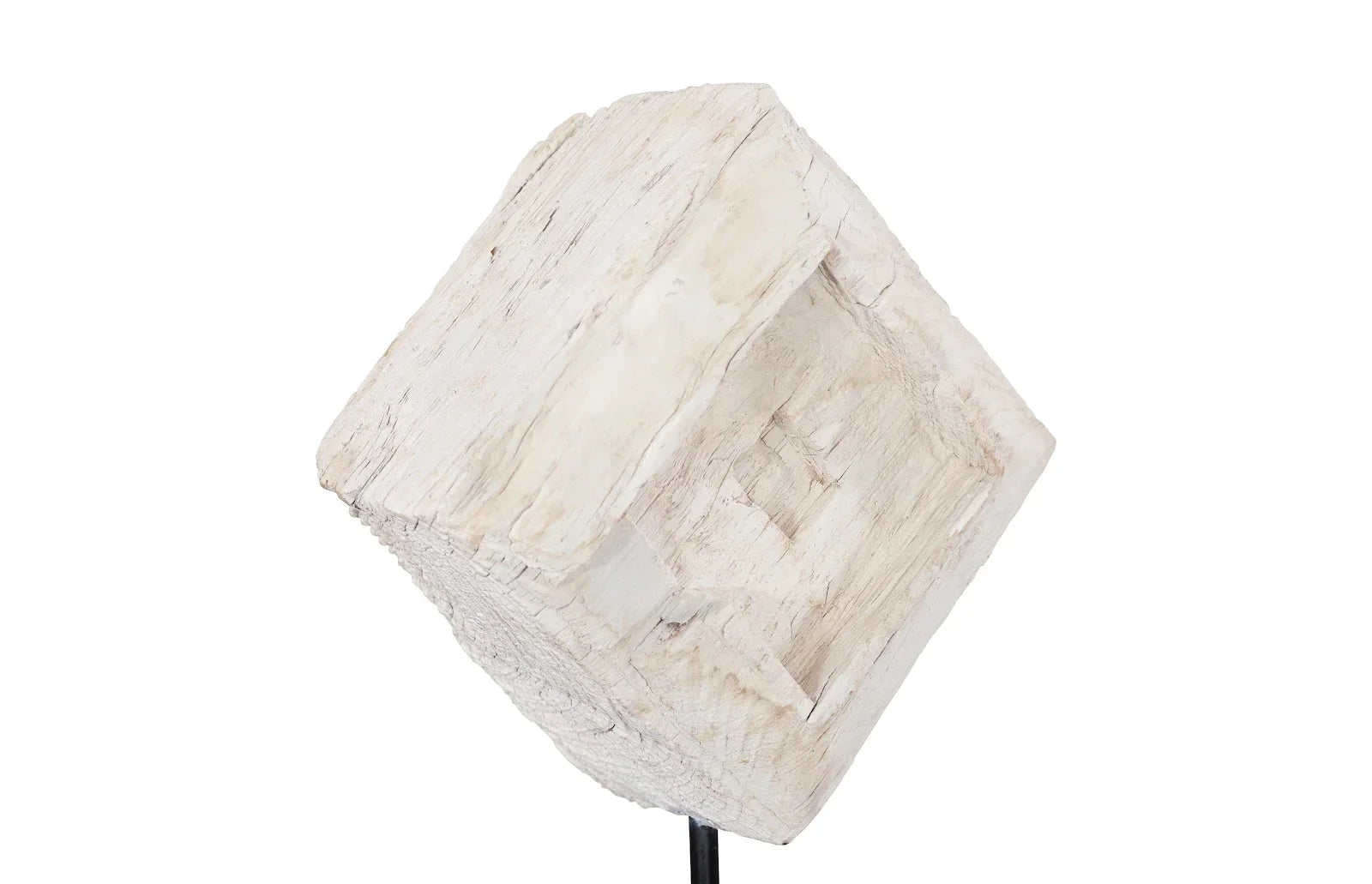 American Home Furniture Phillips Collection Eroded Wood Block on Stand